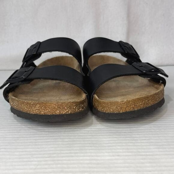 Birkenstock Arizona Birko-Flor Unisex Sandals Narrow Fit in Black,.EU43 M10 W12 - Picture 2 of 9